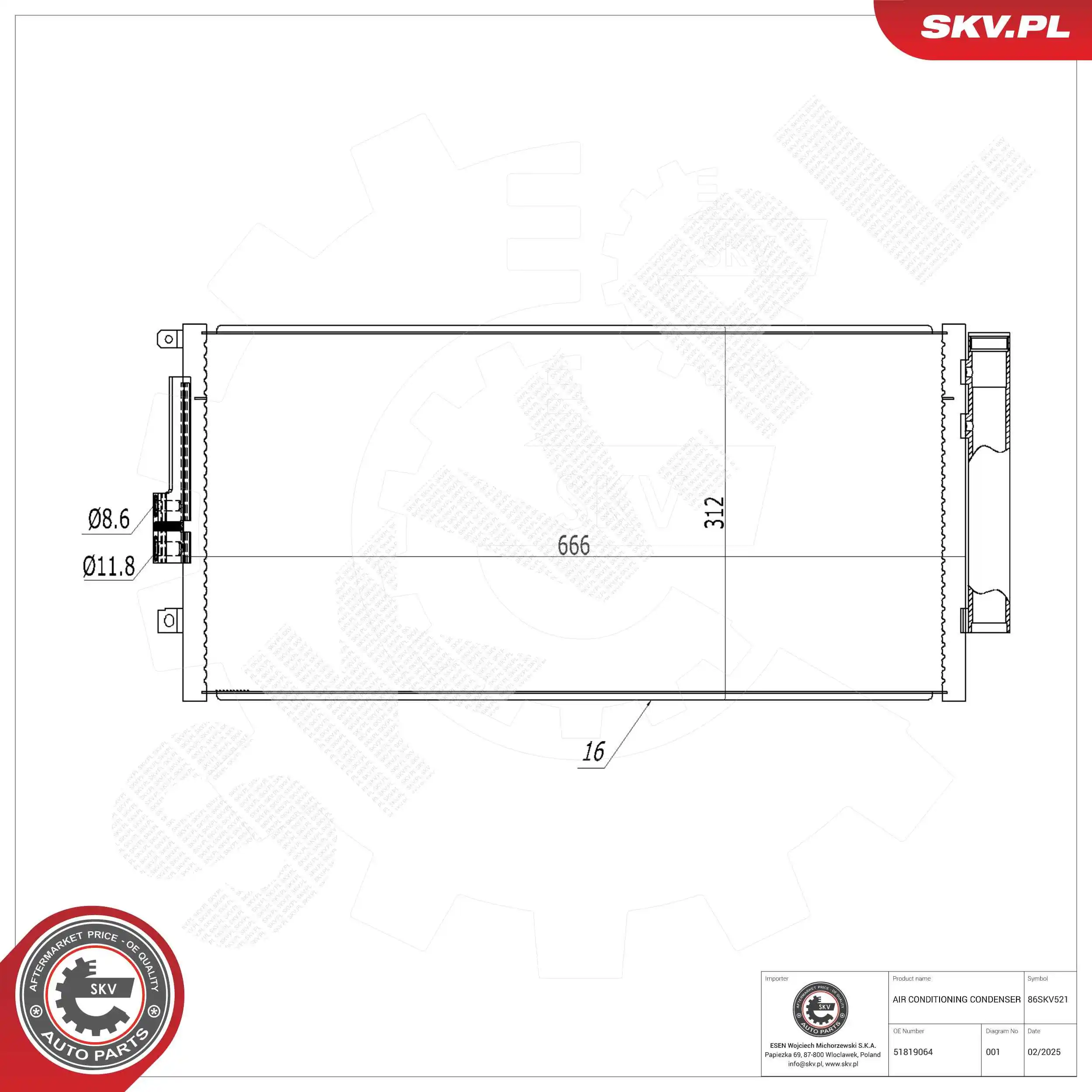 Condenser, air conditioning